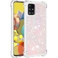 thumbnail image 3 of Compatible with Samsung Galaxy A51 Case Glitter Luxury Cute Love Liquid Quicksand Clear TPU Girls Women Stylish Bumper Shockproof Protective Case for Samsung Galaxy A51 Pink YB, 3 of 12