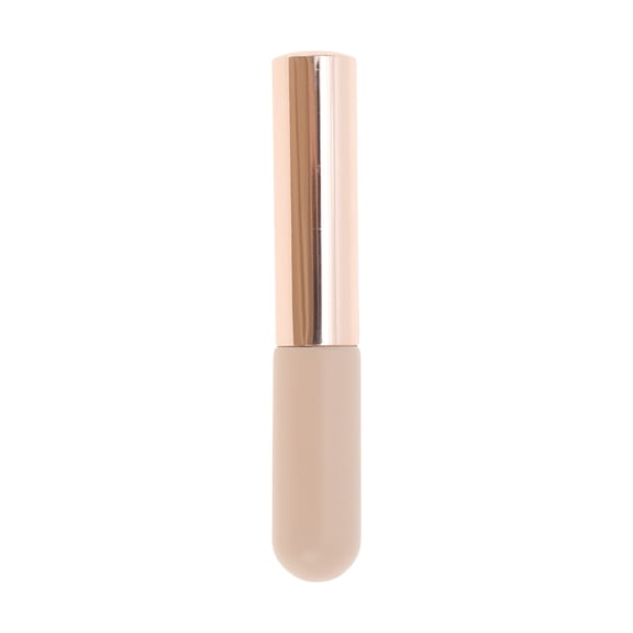 Unique Bargains 1 Pc Convenient Lip Brush with Lid for Business Travel Pink Silicone Aluminum Tube ABS
