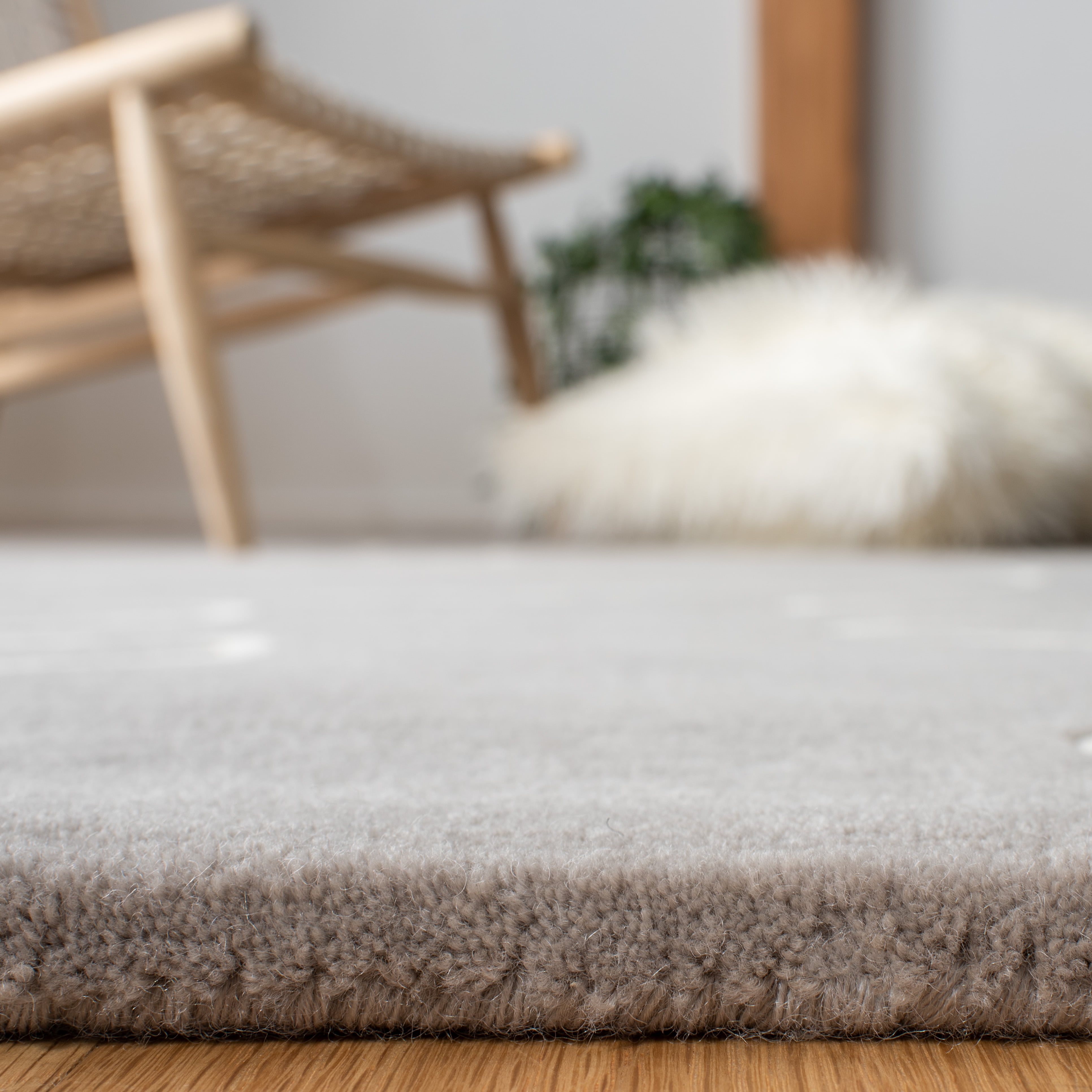 SAFAVIEH Fifth Avenue Dawson Abstract Area Rug, Grey/Ivory, 7' x 7' Square