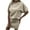 Beige, variant on Plus Size Dresses Women's Summer Fashion Solid Color Round Neck Short Sleeve Casual Sports Dress Work Dresses for Female Regular Mini Dresses, Style 4424, Beige L