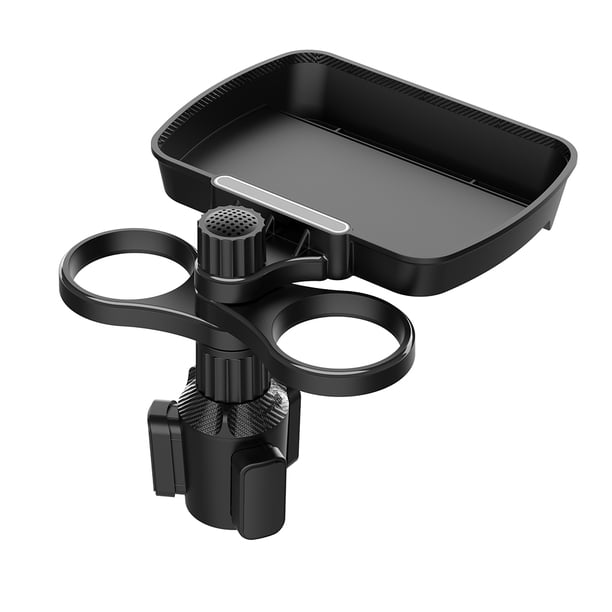Bandeja Portavasos Bandeja Portavasos Portavasos de plástico para coche, bandeja de comida ajustable para comedor de coche, accesorios portátiles para automóviles
