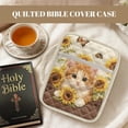 thumbnail image 6 of TSOVTHRID Cat Sunflower Bee Butterfly Print Bible Bags for Women Organizer, Bible Carrying Case with Multi Pockets, Quilted Bibles Book Cover for Christian Study Supplies Accessories, 6 of 7