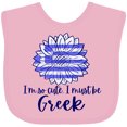 thumbnail image 3 of Inktastic I'm So Cute, I Must Be Greek Sunflower Boys or Girls Baby Bib, 3 of 4