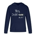 thumbnail image 3 of Jacenvly Valentine'S Day Gifts for Him Long Sleeve Shirts Love Letter Print Hooded Casual Trendy Men Pullover Tops Blouse Hoodie Sweatshirts Navy, 3 of 6