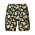 thumbnail image 4 of Lsque Mens Swim Trunks Bear Sunflower Pattern - Bathing Suit Compression Liner - Beach Swim Shorts Swimwear - (S-3XL) - Stretch Quick Dry -Medium, 4 of 9