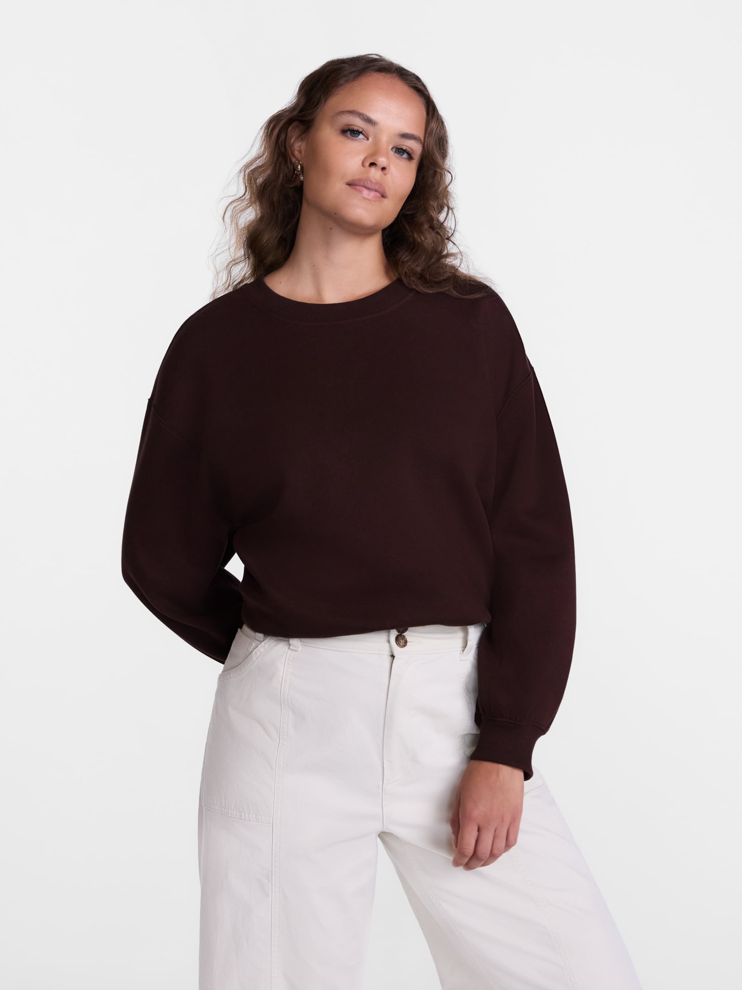 Scenario Women's and Women's Plus Crewneck Sweatshirt, Sizes XS-4X