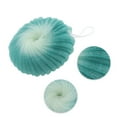 thumbnail image 3 of Unique Bargains 1 Pc Flower Bath Shower Loofah Sponge Body Puffs for Bathroom Blackish Green, 3 of 7