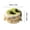 B-Green, variant on Souffle Cake Stress Relief, Soft Elastic Decompression Tool, for Adult Daily Relaxation and Gift for Family On Special Days Portable Dessert Style Relief Supply