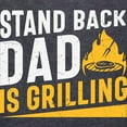 thumbnail image 3 of CafePress - Stand Back Dad Is Grilling Men's Deluxe T Shirt - Mens Tri-blend T-Shirt, 3 of 4