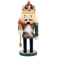thumbnail image 4 of HLONK Xmas Nutcracker Statue Tabletop Nutcracker Craft Wooden Nutcracker Ornament, 4 of 6