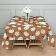 thumbnail image 3 of Happy Fall Pumpkins Square Tablecloth,Waterproof Square Table Cover,Wipeable Spillproof Washable Table Cover for Home Kitchen Party Decor 52"x52"(132x132cm), 3 of 6