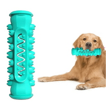 ZOUYUE Dog Squeaky Toys for Aggressive Chewers, Tough Toothbrush Dog Chew Toy, Nearly Indestructible Rubber Toys for Pet Training, Teeth Cleaning, Playing and Chewing for Medium & Large Breeds