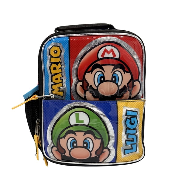 Nintendo Mario and Luigi Super Team Insulated Reusable Lunch Bag