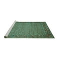 thumbnail image 2 of Ahgly Company Machine Washable Indoor Round Abstract Turquoise Blue Contemporary Area Rugs, 7' Round, 2 of 4