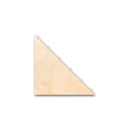 thumbnail image 1 of Unfinished Wood Right Triangle Equilateral Shape - Craft - up to 36" DIY 2" / 1/8", 1 of 3