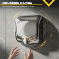 thumbnail image 3 of Secador de Manos Potente Gutstark Home Acero Inox Automatico Bajo Consumo Gris, 3 of 8