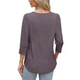 thumbnail image 4 of MIXUE Boho Tops For Women Summer Autumn Solid Color Round Neck Long Sleeve Loose Fit Casual Tee Shirts Daily-Wear,White,L, 4 of 5