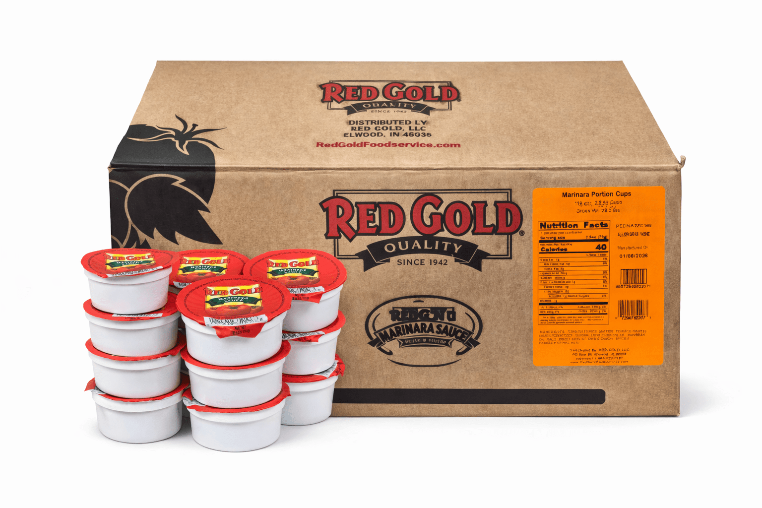 Red Gold 2.5 oz. Marinara Sauce Cups l Pack of 16