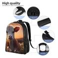 thumbnail image 5 of Fotbe Sunset Calf Flower Field Travel Laptop Backpack, Business Slim Sturdy Laptops Backpack, Water Resistant College School Computer Bag Gift for Men & Women Fits 15.6 Inch Notebook, 5 of 8