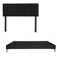 thumbnail image 1 of Box Base cama Slim King Size + Cabecera Catania Negro, 1 of 6