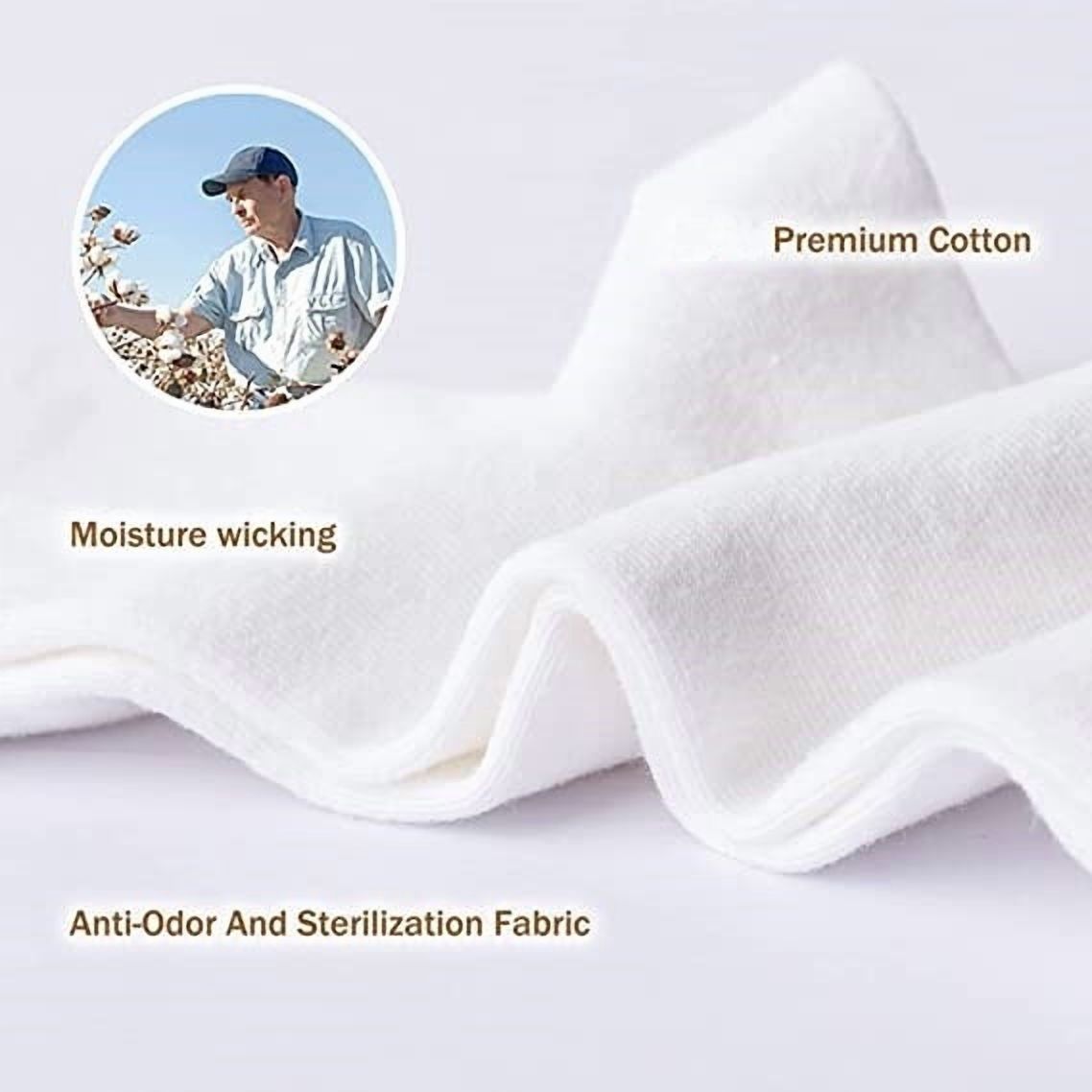 3-12 Pairs Ankle/Quarter Crew Men's White Casual Cotton Socks Low Cut Size 9-13