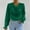 Green, variant on Qulqfy Ruffle Sleeve Tops for Women Satin Cowl Neck Pink Dressy Fall Blouses Women's Fancy Shirts S