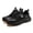 Black, variant on YOURDIARY Steel Toe Work Shoes for Women Safety Shoes Work Lace-Up Sneakers