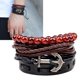 thumbnail image 5 of Juego de 4 pulseras trenzadas de Cuerda de cera Nikou para hombres y mujeres, 5 of 12