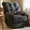 Stone Grey, variant on Overstuffed Recliner Chair for Adults, Home Theater Lounge Seating Armchair, Manual Reclining Reading Chair for Small Space Living Room Bedroom, Stone Grey