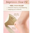 thumbnail image 5 of Heel Liners Anti-Slip 2 Pairs - Self-Adhesive Heel Pads for Loose Shoes, Shoe Size Reducer Insert for Women Men Sneakers Heels Boots, Improved Fit Stop Heel Slip (Black), 5 of 7