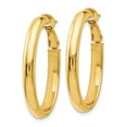 thumbnail image 2 of 14K Yellow Gold Earring Hoop Women'S 31 mm 23 Polished Oval Earrings, 2 of 3