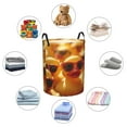 thumbnail image 4 of Balery Sunglasses Yellow Duck Cesta de ropa redonda con asas, impermeable, independiente, para ropa, juguetes, dormitorio y familia-Small, 4 of 6