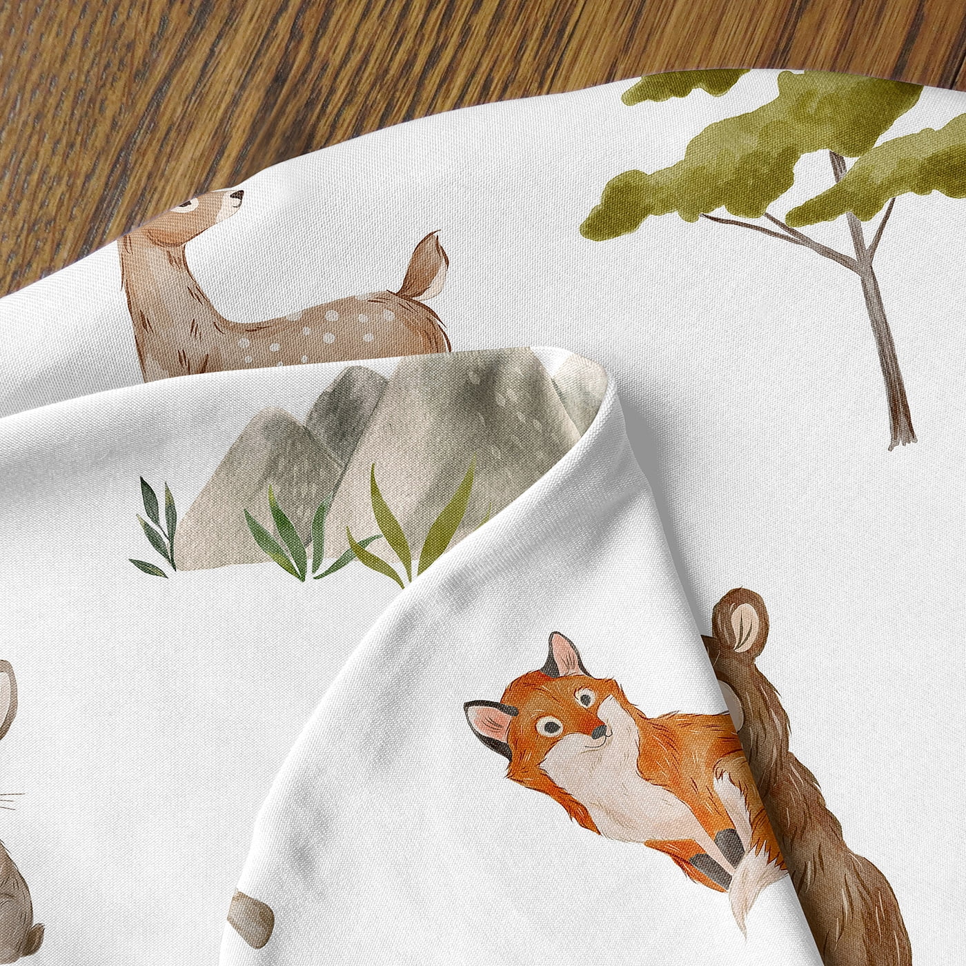 Sweet Jojo Designs Watercolor Woodland Forest Animals Boy, Girl, Unisex/Gender Neutral Nursing Pillow Cover Case (Pillow Not Included)