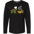 thumbnail image 3 of Inktastic Cute Turtle Chefs Making Soup Long Sleeve T-Shirt, 3 of 5