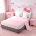 thumbnail image 3 of Erosebridal Pink Cute Floral 7-Piece Twin Bedding Sets,Kawaii Bowknot Print Bedding Comforter Set For Kids,Pink Reversible, 3 of 7