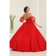 thumbnail image 6 of Layla K LK237 Juniors Womens Sequin Strapless Glitter Quinceanera Gown, 6 of 9