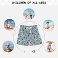 thumbnail image 6 of FORMRS Boys Swim Trunks Quick Dry Mesh Lining Beach Boardshorts, Sizes XS-XL, Blue Hockey Pattern, 6 of 7