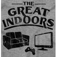 thumbnail image 2 of Great Indoors Couch Potato Gamer Nerd Men's Big & Tall Long Sleeve Graphic Tee Brisco Brands 2X, 2 of 5