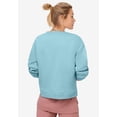 thumbnail image 2 of ellos Women's Plus Size Boxy Fleece Sweatshirt - 38/40, Aqua Sky, 2 of 3