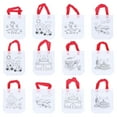 thumbnail image 1 of 12 Bolsas Tote de Graffiti para Colorear, Reutilizables y Non-Woven, Set de 12 Piezas para Niños (Estilos Surtidos, Sin Marcadores), 1 of 8