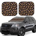 thumbnail image 2 of Picia Rose Flower Bear 2 Piece Car Windshield Sun Shade Foldable | Foldable Sun Shield for Front Window Blocks UV Rays and Keeps Your Vehicle Cool-, 2 of 7