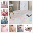 thumbnail image 2 of Carpet Tie Dyeing Plush Soft Floor Mat for Living Room Bedroom Anti-slip Rug, 2 of 9