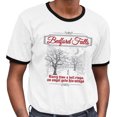 thumbnail image 2 of Bedford Falls Ringer Tee Shirt Unisex Large White/Black, 2 of 5