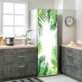 thumbnail image 3 of Self Adhesive Refrigerator Door Mura Sticker, Peel and Stick Removable Refrigerator Wrap Decal, Fridge Door Decals Sticker for Home and Kitchen Decor, Leaf Series, 3 of 5