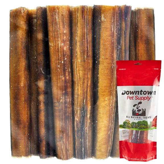 Downtown Pet Supply Bully Sticks For Dogs Thick Rawhide Free Dog Chews 5 Pack