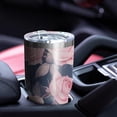 thumbnail image 4 of 30oz Pioneer Flower Tumblers Stainless Steel Tumbler with Lid and Straw,Vacuum Insulated Double Wall Travel Tumbler Cups Mug with Cleaning Brush for Coffee,Tea, 4 of 7