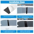 thumbnail image 4 of Unique Bargains 4 Pcs Black Windshield B Pillar Trim Exterior Garnish Front Rear Left Right for Porsche Panamera 17-21, 4 of 6
