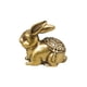 thumbnail image 5 of Estatuilla de conejo de latón, adornos de escritorio en miniatura Vintage de cobre pequeño, estatua de de Pascua para estantería, escritorio, Sunnimix Estatua de conejito, 5 of 8