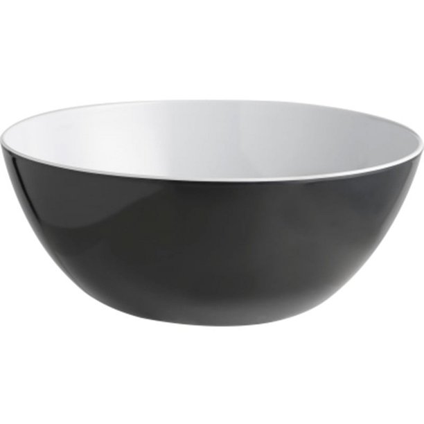 Brunner - Ensaladera Black de Melamina (Negro, Blanco)