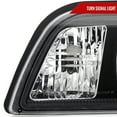 thumbnail image 4 of Crystal Clear Headlights (Black Housing/Clear Lens) Made for and Compatible with 1987-1993 Ford Mustang, 4 of 9